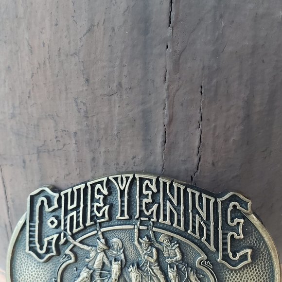 Cheyenne Saloon & Opera House Solid Brass Belt Buckle - Orlando, Fla - Vintage - Picture 2 of 7